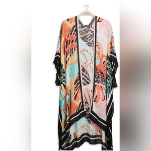 Tropical Leaves Kimono